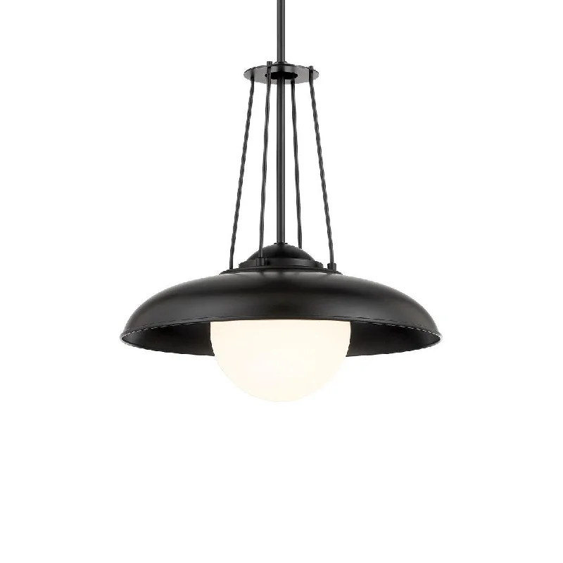 Industrial Wall - Mounted Lighting for Workshop WallsSchooner Ridge 18 In. Pendant Light Black Finish Industrial Wall - Mounted Lighting for Workshop WallsSchooner Ridge 18 In. Pendant Light Black Finish