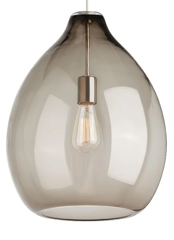 Durable Industrial Lighting for Harsh EnvironmentsQuinton 16 in. Bulb Pendant Light Smoke Satin Nickel Finish Durable Industrial Lighting for Harsh EnvironmentsQuinton 16 in. Bulb Pendant Light Smoke Satin Nickel Finish