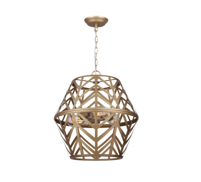 Track lighting with swivel heads for precise aimingCanarm ICH635B03PGD17 Maud Mid-Century Modern Cage Chandelier in Gold Track lighting with swivel heads for precise aimingCanarm ICH635B03PGD17 Maud Mid-Century Modern Cage Chandelier in Gold