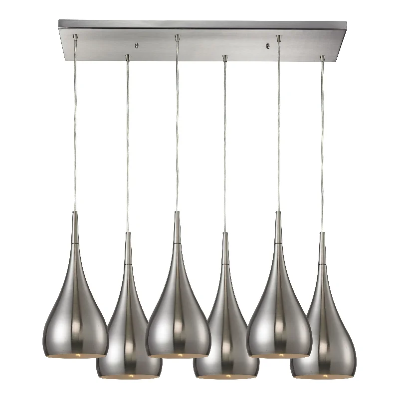 Track lighting for photography studiosLindsey 30" Wide 6-Light Pendant