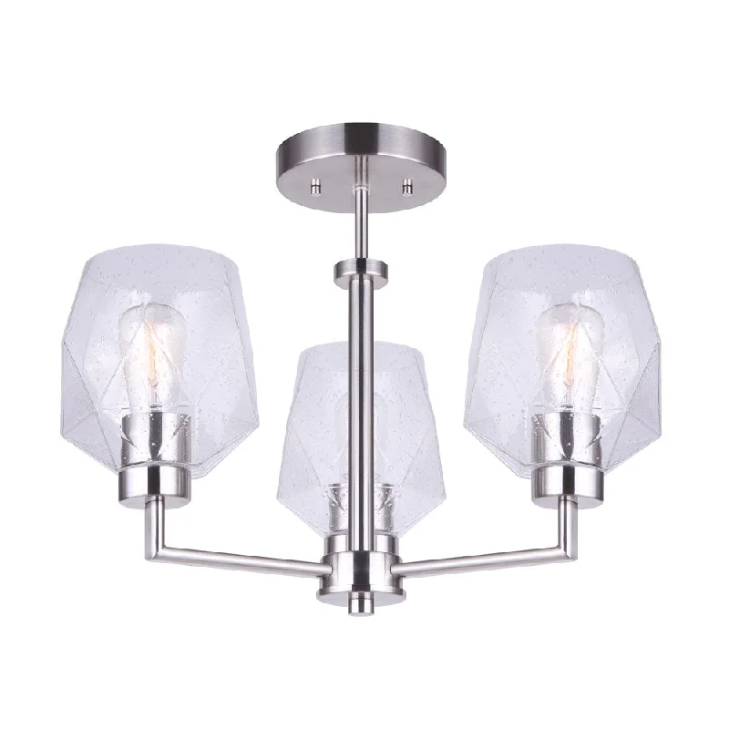 Track lighting for high - ceiling spacesCanarm ISF1070A03BN Lenci Brushed Nickel Semi-Flush Mount Ceiling Light Track lighting for high - ceiling spacesCanarm ISF1070A03BN Lenci Brushed Nickel Semi-Flush Mount Ceiling Light