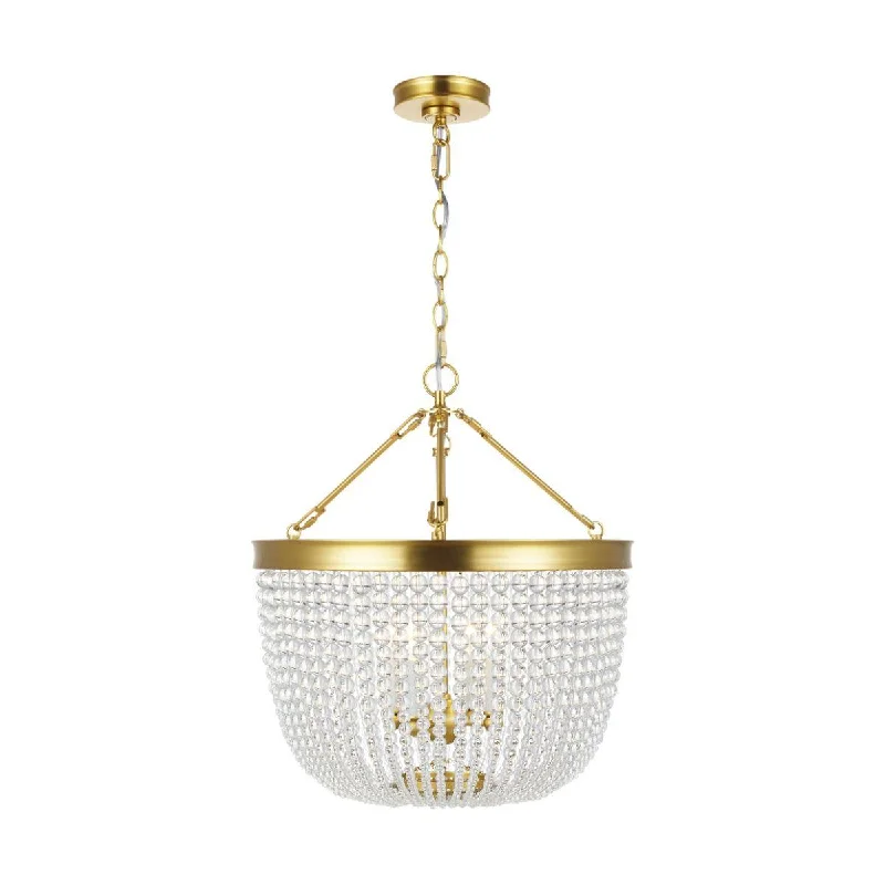 Shock - Resistant Industrial Lighting for Vibrating Machinery AreasSummerhill 25 in. 4 Lights Pendant Light Brushed Brass Finish Shock - Resistant Industrial Lighting for Vibrating Machinery AreasSummerhill 25 in. 4 Lights Pendant Light Brushed Brass Finish