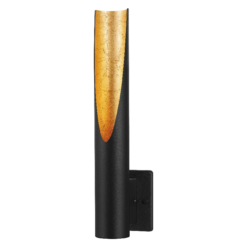 Track lighting with a decorative track designEGLO 204026A Barbotto Black and Gold Leaf Wall Sconce Track lighting with a decorative track designEGLO 204026A Barbotto Black and Gold Leaf Wall Sconce