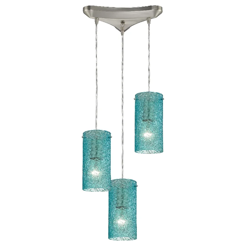 Track lighting for accentuating artworksIce Fragments 10" Wide 3-Light Pendant