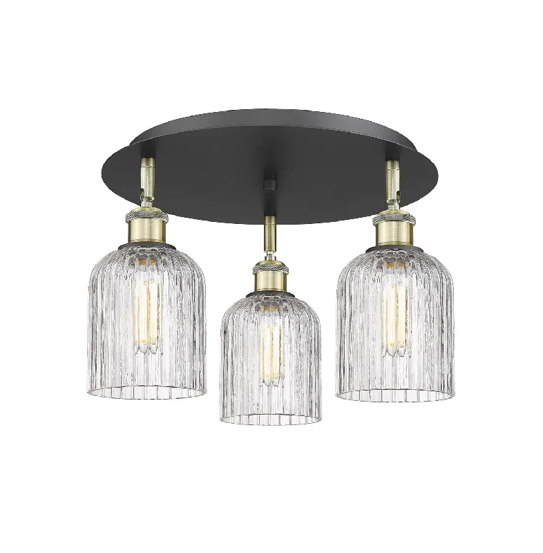 Industrial Lighting for Chemical PlantsDowntown Urban Three Light Flush Mount