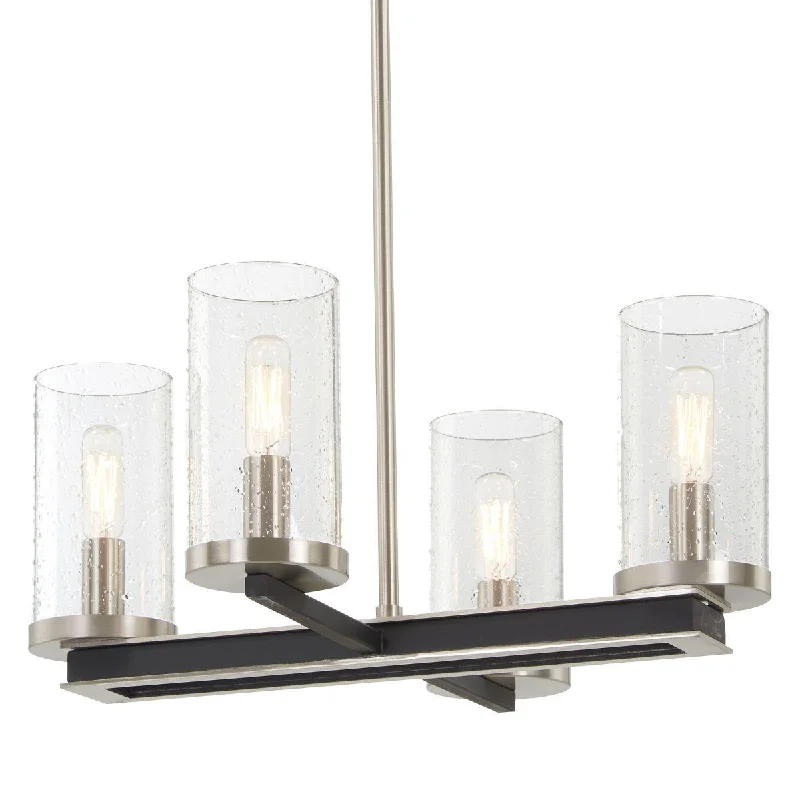 Industrial Exit Sign Lighting for Quick EvacuationCole's Crossing 18 in. 4 Lights Pendant Light Brushed Nickel Finish Industrial Exit Sign Lighting for Quick EvacuationCole's Crossing 18 in. 4 Lights Pendant Light Brushed Nickel Finish
