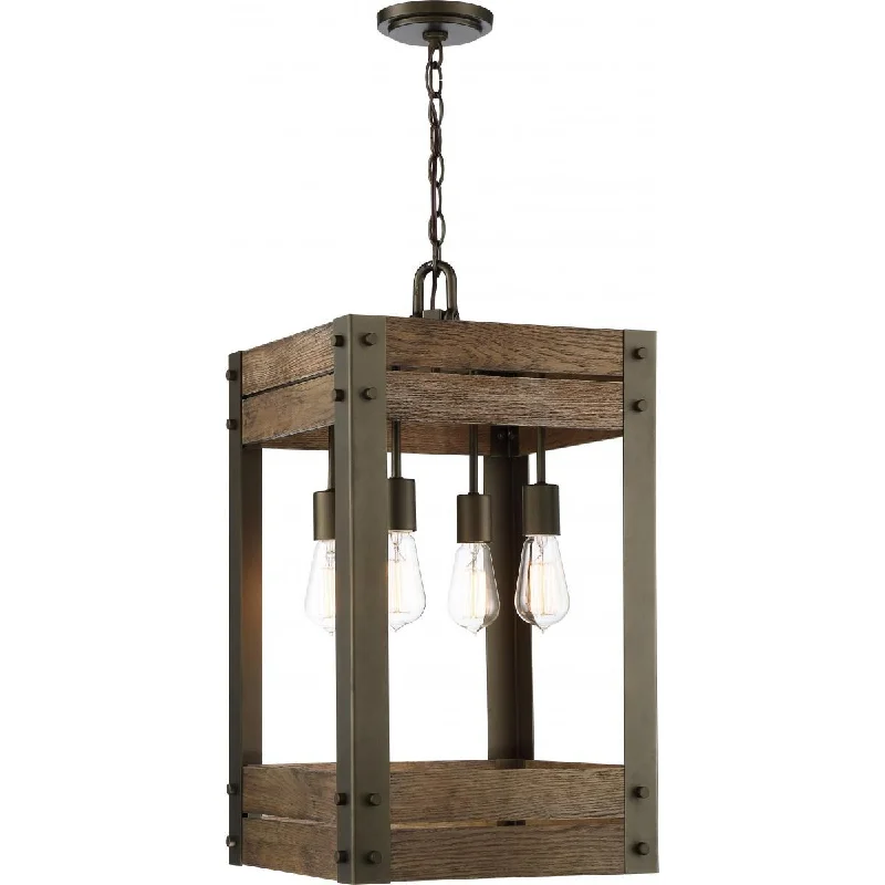 Dust - Resistant Industrial Lighting for Dirty WorkspacesWinchester 15 in. 5 Lights Pendant Light Bronze Finish