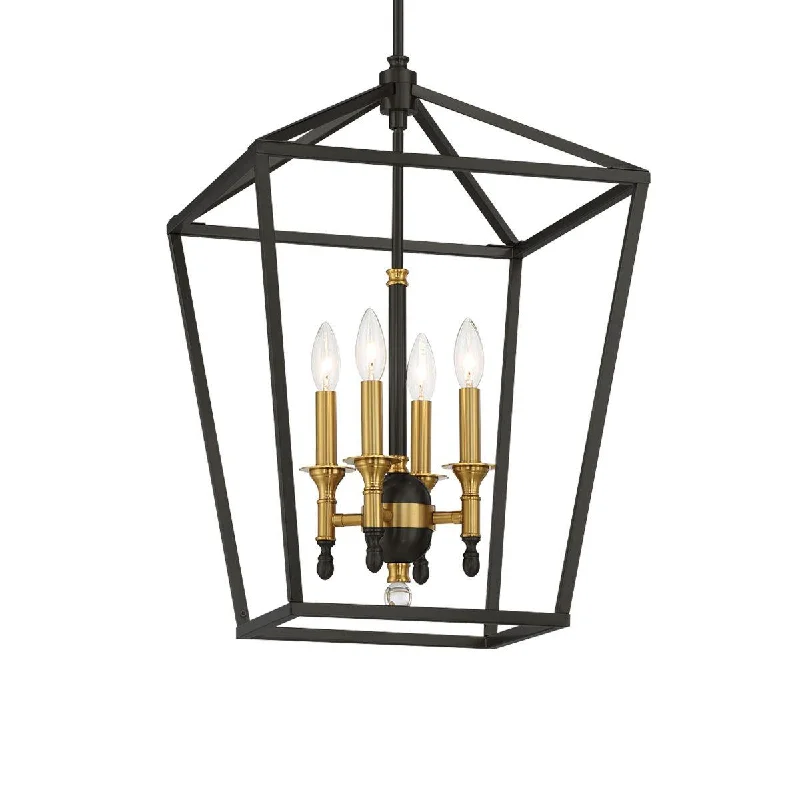 Industrial Task Lighting for Precision WorkstationsTownhall 16 In. 4 Lights Pendant Light Black & brass Finish Industrial Task Lighting for Precision WorkstationsTownhall 16 In. 4 Lights Pendant Light Black & brass Finish