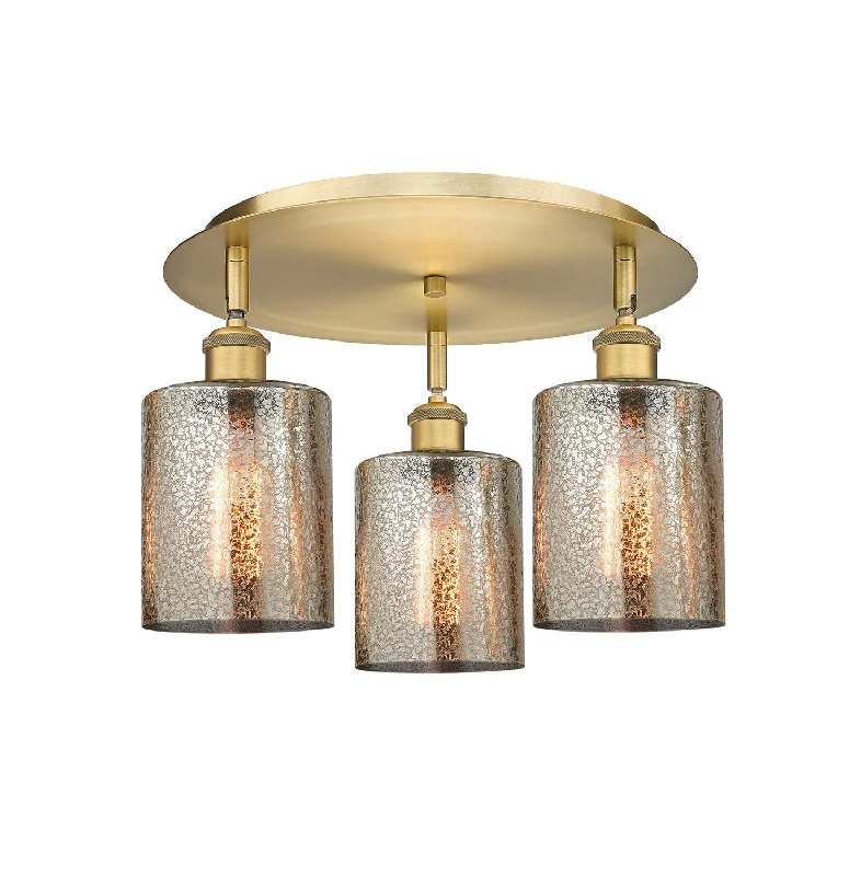 Industrial Lighting for Electronics ManufacturingDowntown Urban Three Light Flush Mount Industrial Lighting for Electronics ManufacturingDowntown Urban Three Light Flush Mount