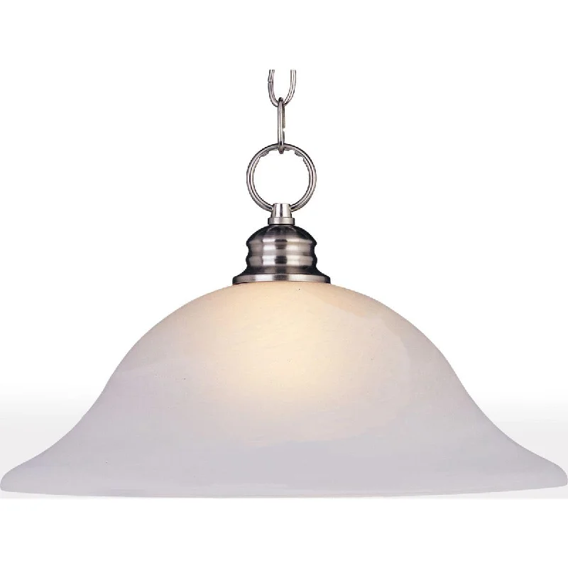 Industrial Ceiling - Mounted Lighting for Assembly PlantsEssentials-9106x 16 in. Pendant Light Nickel Finish Frosted Industrial Ceiling - Mounted Lighting for Assembly PlantsEssentials-9106x 16 in. Pendant Light Nickel Finish Frosted