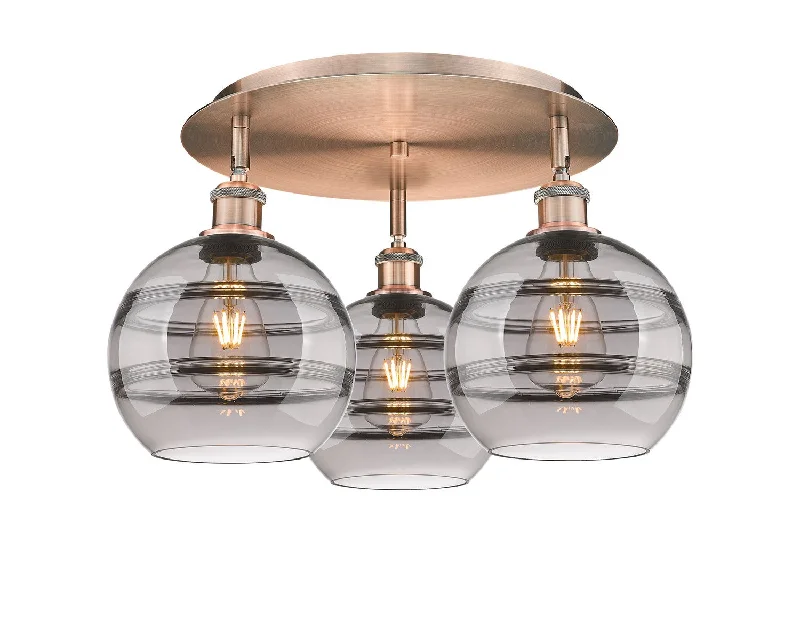 Industrial Lighting for Pharmaceutical ManufacturingDowntown Urban Three Light Flush Mount Industrial Lighting for Pharmaceutical ManufacturingDowntown Urban Three Light Flush Mount