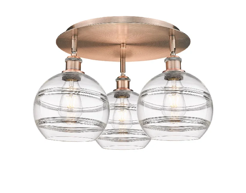Industrial Emergency Lighting for Safety in FactoriesDowntown Urban Three Light Flush Mount Industrial Emergency Lighting for Safety in FactoriesDowntown Urban Three Light Flush Mount