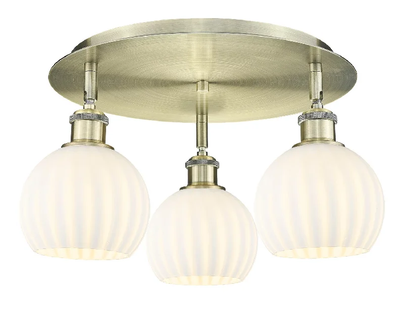 Industrial Area Lighting for Large Open SpacesDowntown Urban LED Flush Mount