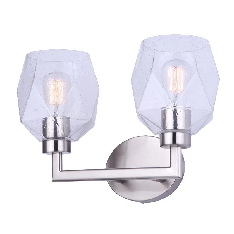 Track lighting for rental propertiesCanarm IVL1070A02BN Lenci Sculptural Seeded Glass 2 Light Vanity Brushed Nickel Track lighting for rental propertiesCanarm IVL1070A02BN Lenci Sculptural Seeded Glass 2 Light Vanity Brushed Nickel