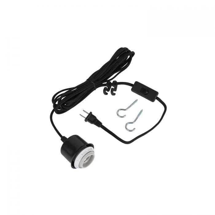 Track lighting with frosted glass shadesSW1001-FB Swag Portable Pendant Black Cloth Cord with Socket 15 Ft Track lighting with frosted glass shadesSW1001-FB Swag Portable Pendant Black Cloth Cord with Socket 15 Ft