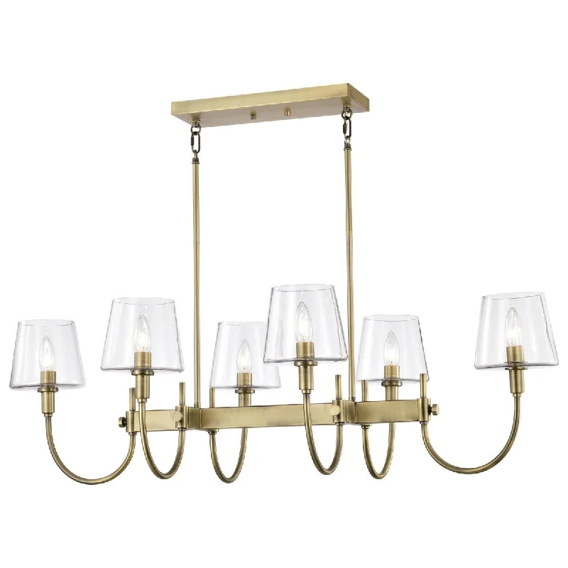 Industrial Lighting for Metal Fabrication ShopsBrookside 42 in. 6 lights Pendant Light Vintage Brass Finish Industrial Lighting for Metal Fabrication ShopsBrookside 42 in. 6 lights Pendant Light Vintage Brass Finish