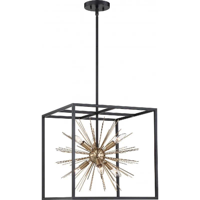 Corrosion - Resistant Industrial Lighting for Coastal FactoriesSpirefly 17 in. 6 Lights Pendant Light Black Finish Corrosion - Resistant Industrial Lighting for Coastal FactoriesSpirefly 17 in. 6 Lights Pendant Light Black Finish