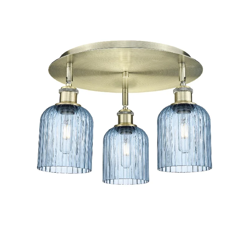 Industrial Area Lighting for Large Open SpacesDowntown Urban Three Light Flush Mount Industrial Area Lighting for Large Open SpacesDowntown Urban Three Light Flush Mount