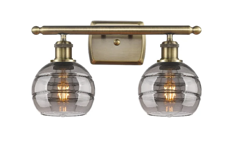 Industrial Lighting for Woodworking FactoriesBallston Two Light Bath Vanity