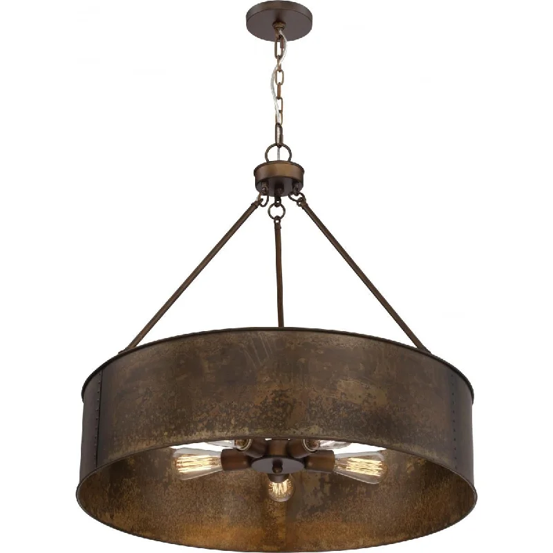Industrial Emergency Lighting for Safety in FactoriesKettle 30 in. 5 Lights Pendant Light Brass Finish Industrial Emergency Lighting for Safety in FactoriesKettle 30 in. 5 Lights Pendant Light Brass Finish