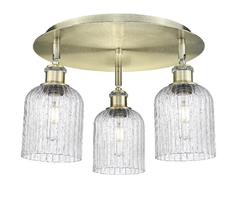 Industrial Lighting for Chemical PlantsDowntown Urban Three Light Flush Mount
