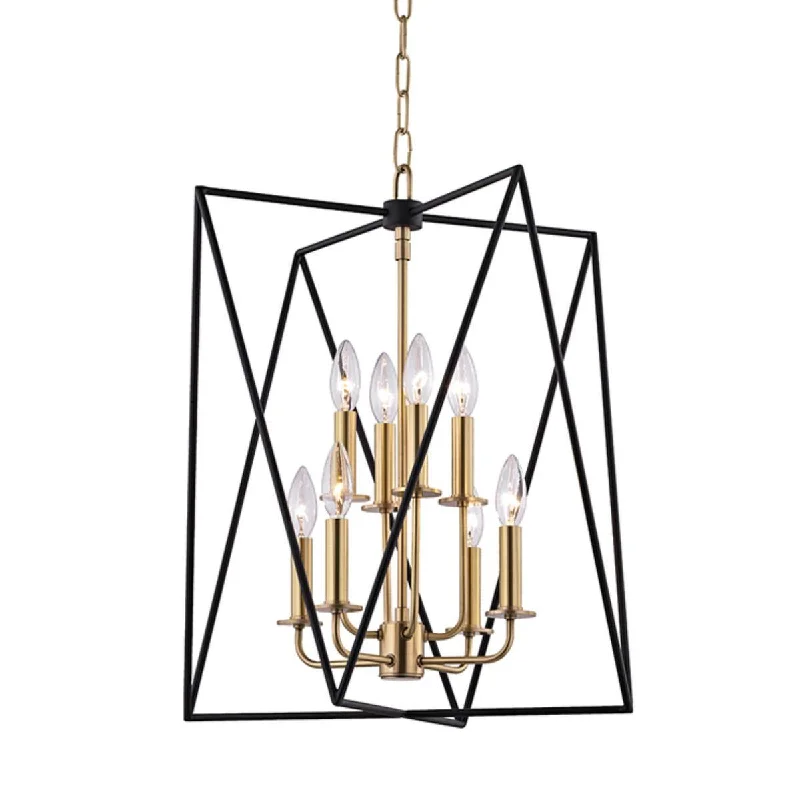 Industrial Lighting for Furniture FactoriesLaszlo 18 in. 8 Lights Pendant Light Brass Finish Industrial Lighting for Furniture FactoriesLaszlo 18 in. 8 Lights Pendant Light Brass Finish