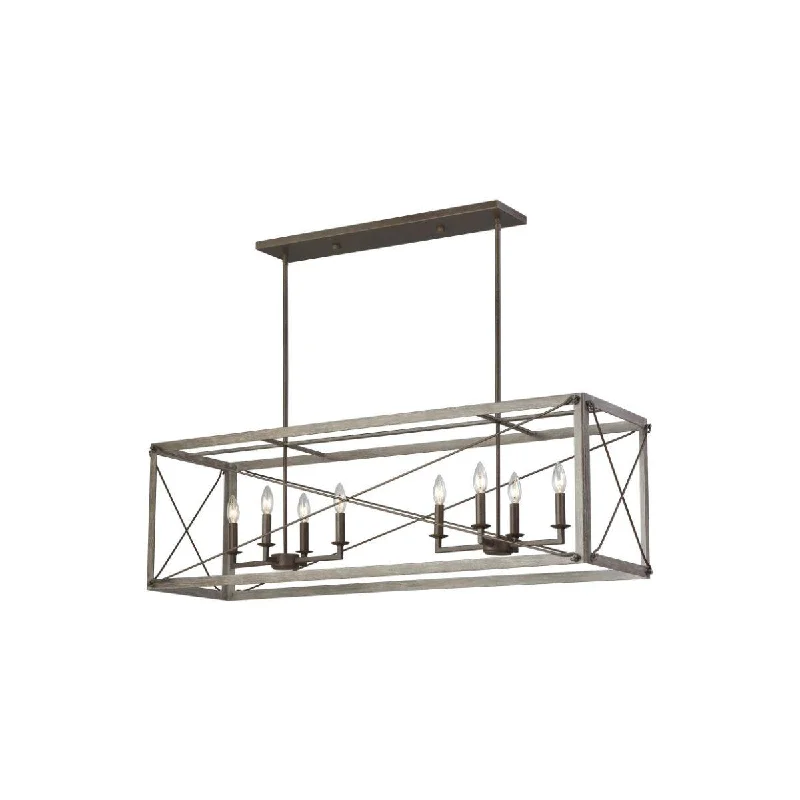 Industrial Exit Sign Lighting for Quick EvacuationThornwood 49 in. 8 Lights Pendant Light Gray Finish Industrial Exit Sign Lighting for Quick EvacuationThornwood 49 in. 8 Lights Pendant Light Gray Finish