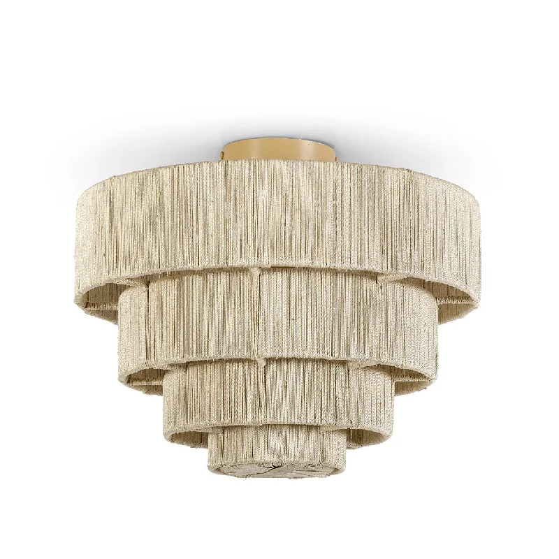 Track lighting for small apartmentsPalecek 2432-79 Everly Rope Semi-Flush Mount