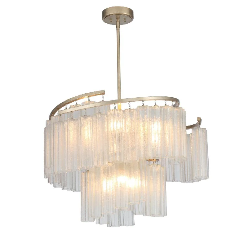 Shock - Resistant Industrial Lighting for Vibrating Machinery AreasVictoria 33 in. 9 Lights Pendant Light Gold Finish