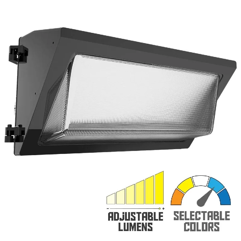 Industrial Area Lighting for Large Open SpacesLED Wall Pack, 19000 Lumens, 80-120W, 30K|40K|50K, On/Off Photocell, 120-277V Industrial Area Lighting for Large Open SpacesLED Wall Pack, 19000 Lumens, 80-120W, 30K|40K|50K, On/Off Photocell, 120-277V