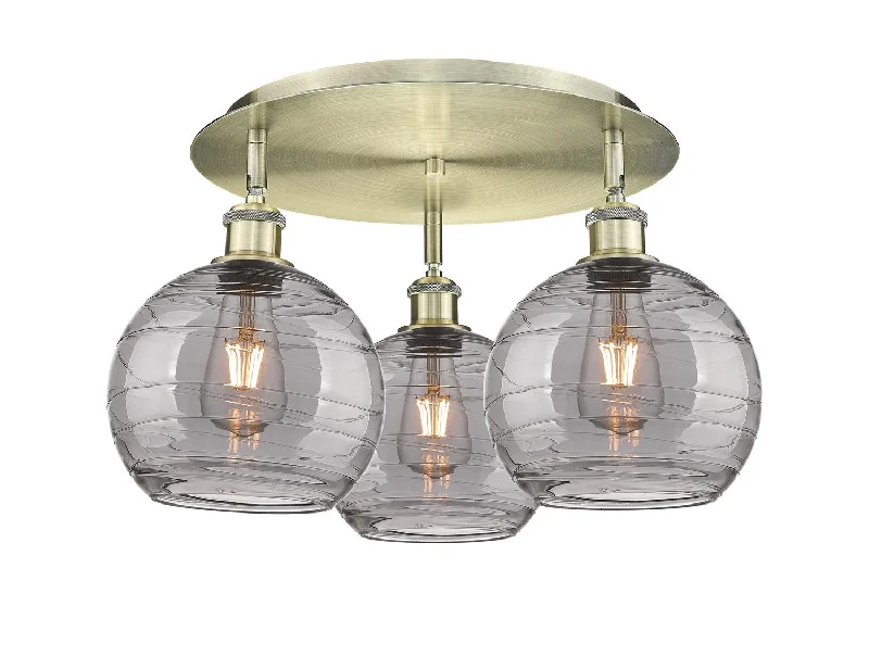 Industrial Lighting for Woodworking FactoriesDowntown Urban Three Light Flush Mount Industrial Lighting for Woodworking FactoriesDowntown Urban Three Light Flush Mount