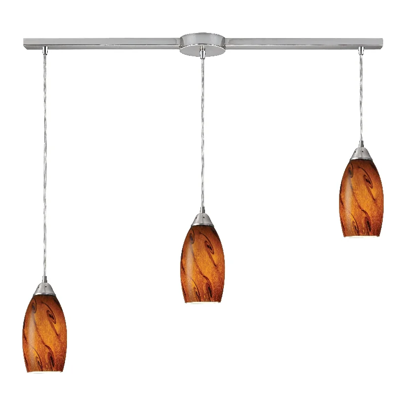 Track lighting with integrated LED driversGalaxy 36" Wide 3-Light Pendant