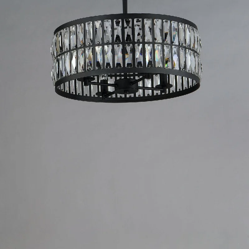 Industrial Lighting for Metal Fabrication ShopsMadeline 20 in. 4 Lights Pendant Light Black Finish Industrial Lighting for Metal Fabrication ShopsMadeline 20 in. 4 Lights Pendant Light Black Finish