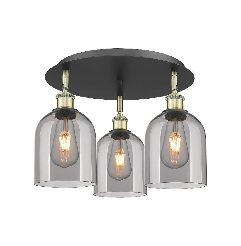 Industrial Lighting for Printing Press FacilitiesDowntown Urban Three Light Flush Mount Industrial Lighting for Printing Press FacilitiesDowntown Urban Three Light Flush Mount