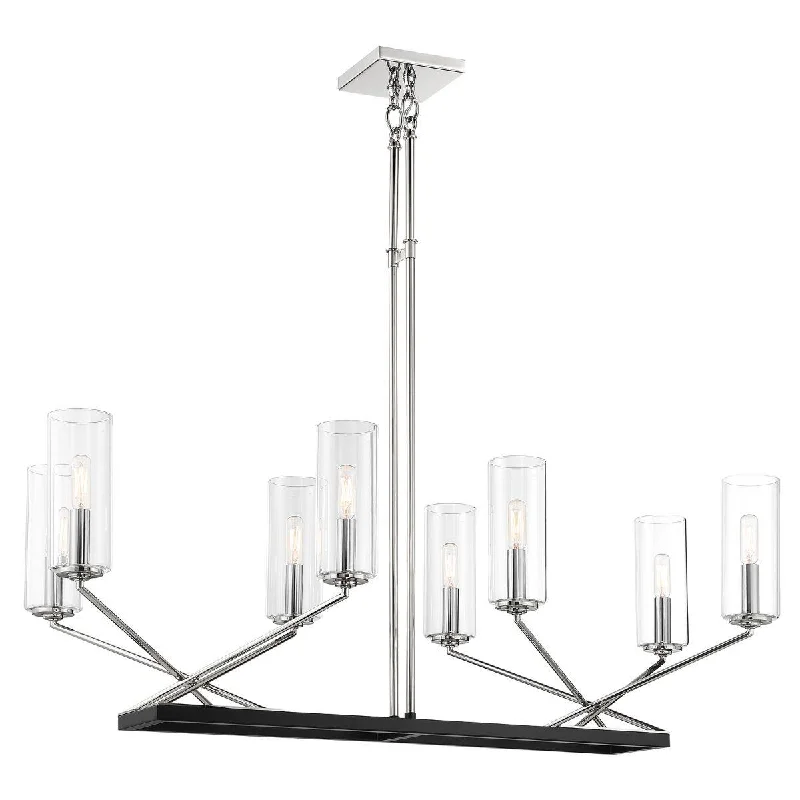 Corrosion - Resistant Industrial Lighting for Coastal FactoriesHighland Crossing 42 in. 8 Lights Pendant Light Polished Nickel Finish Corrosion - Resistant Industrial Lighting for Coastal FactoriesHighland Crossing 42 in. 8 Lights Pendant Light Polished Nickel Finish