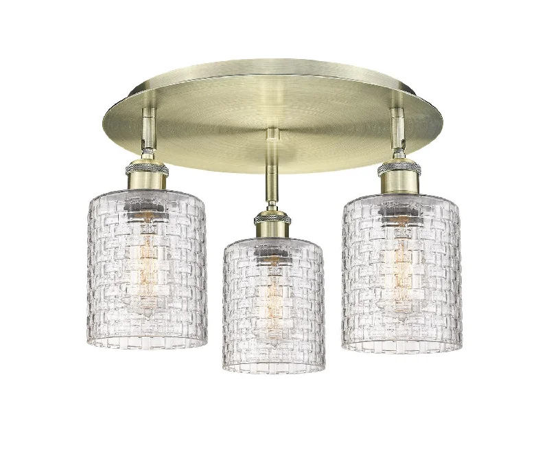 Industrial Lighting for Pharmaceutical ManufacturingDowntown Urban Three Light Flush Mount Industrial Lighting for Pharmaceutical ManufacturingDowntown Urban Three Light Flush Mount