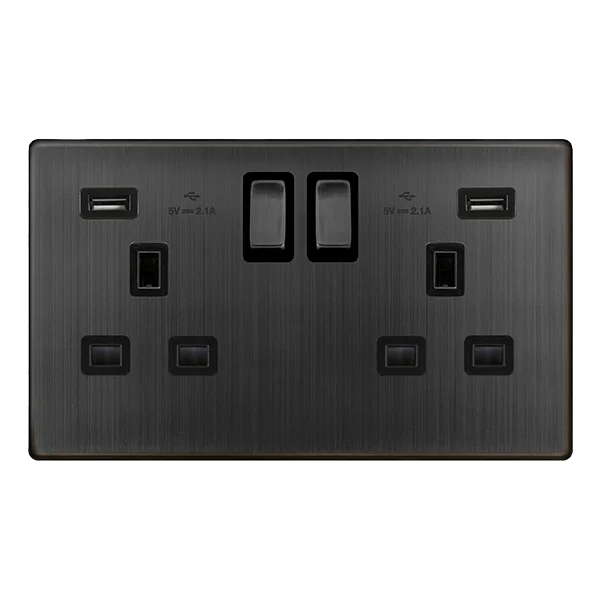 Track lighting for enhancing the architectureDefinity 13A Ingot 2 Gang Switched Socket With 2.1A Usb Outlets Track lighting for enhancing the architectureDefinity 13A Ingot 2 Gang Switched Socket With 2.1A Usb Outlets