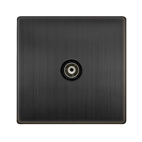 Track lighting for highlighting kitchen cabinetsDefinity Single Isolated Coaxial Outlet - Matt Bronze Cover Plate - Black Insert Track lighting for highlighting kitchen cabinetsDefinity Single Isolated Coaxial Outlet - Matt Bronze Cover Plate - Black Insert