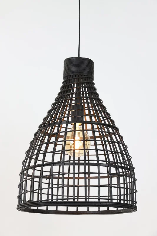 Track lighting for replacing old fluorescent fixturesPuerto Hanging Lamp Rattan Natural - Black Finish Track lighting for replacing old fluorescent fixturesPuerto Hanging Lamp Rattan Natural - Black Finish