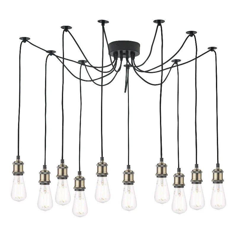 Dimmable track lighting for home officesWaco 10/5 Light Pendant Antique Brass Matt Black Dimmable track lighting for home officesWaco 10/5 Light Pendant Antique Brass Matt Black