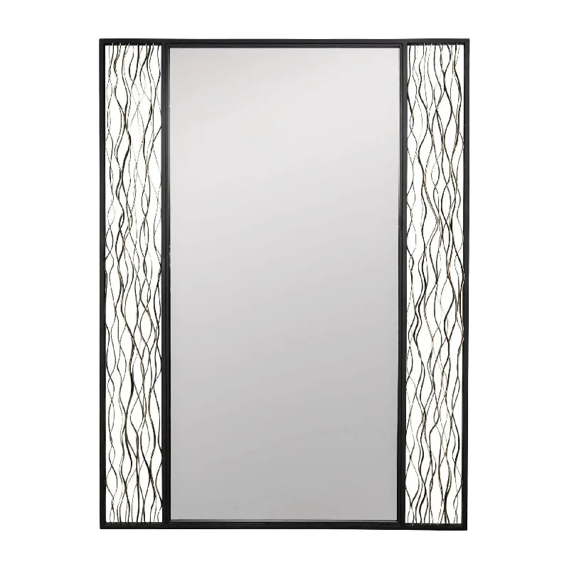 Track lighting for accentuating artworksEstela Rectangular Mirror
