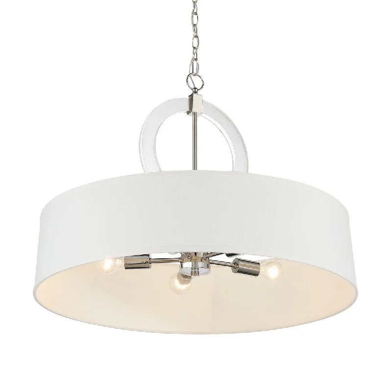Industrial Lighting for Pharmaceutical ManufacturingCape Coral 30 in. 5 Lights Pendant Light Polished Nickel Finish Industrial Lighting for Pharmaceutical ManufacturingCape Coral 30 in. 5 Lights Pendant Light Polished Nickel Finish