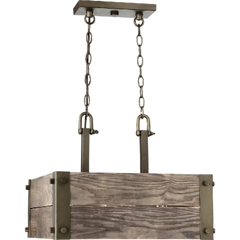 Industrial Task Lighting for Precision WorkstationsWinchester 19 in. 4 Lights Pendant Light Bronze Finish Industrial Task Lighting for Precision WorkstationsWinchester 19 in. 4 Lights Pendant Light Bronze Finish