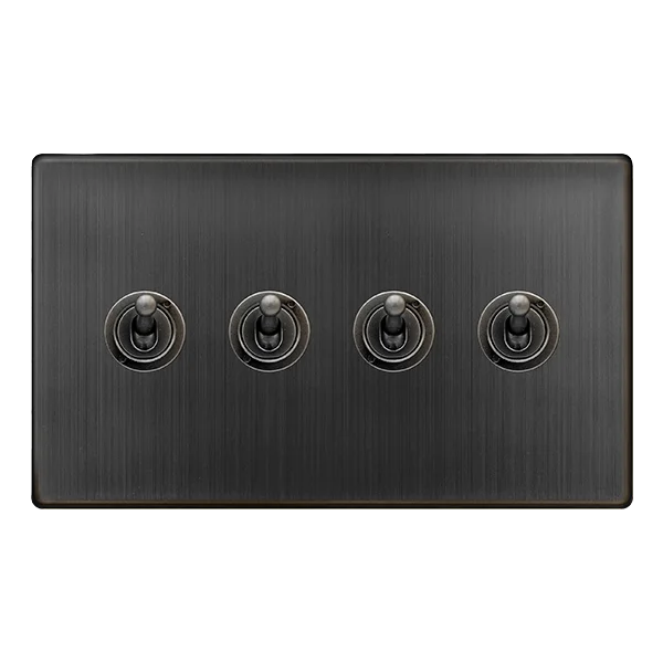Track lighting for creating a focal pointDefinity 10Ax 4 Gang 2 Way Toggle Switch - Matt Bronze Track lighting for creating a focal pointDefinity 10Ax 4 Gang 2 Way Toggle Switch - Matt Bronze
