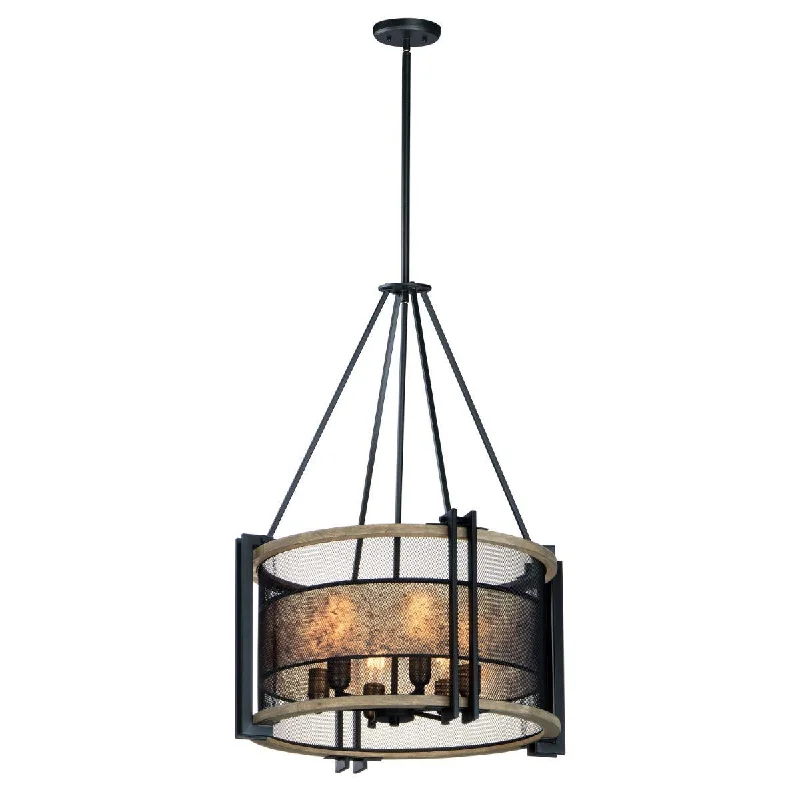 Corrosion - Resistant Industrial Lighting for Coastal FactoriesBoundry 24 in. 6 Lights Pendant Light Black Finish Corrosion - Resistant Industrial Lighting for Coastal FactoriesBoundry 24 in. 6 Lights Pendant Light Black Finish