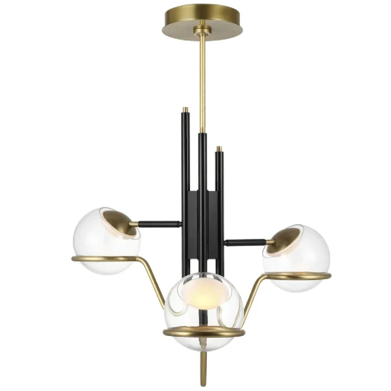 Color - Tunable Industrial Lighting for Special ApplicationsCrosby 26 in. 3 Lights LED Pendant Light Black & Natural Brass finish Color - Tunable Industrial Lighting for Special ApplicationsCrosby 26 in. 3 Lights LED Pendant Light Black & Natural Brass finish