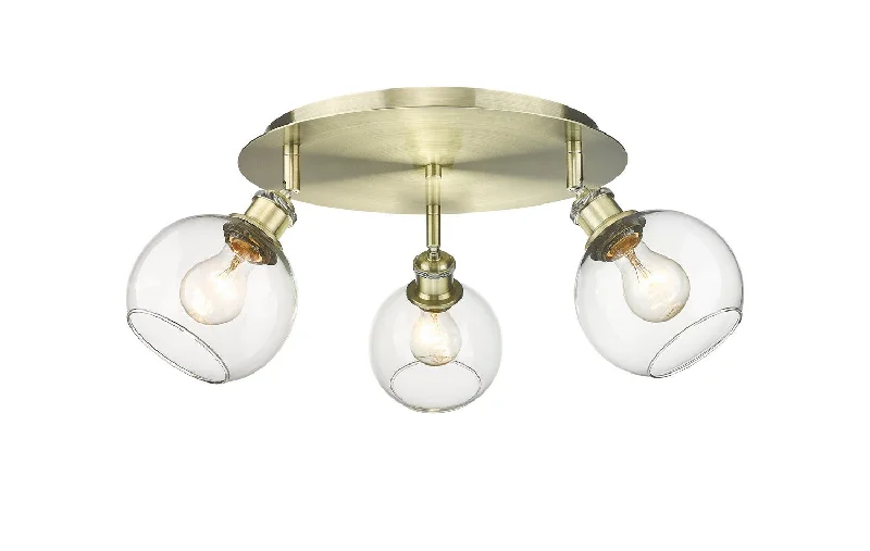 Industrial Lighting for Food Processing FactoriesDowntown Urban Three Light Flush Mount Industrial Lighting for Food Processing FactoriesDowntown Urban Three Light Flush Mount