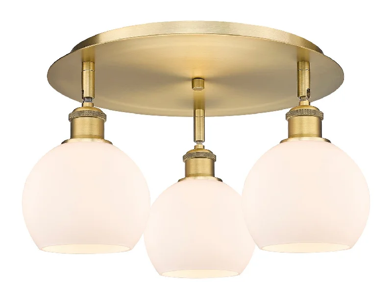 Durable Industrial Lighting for Harsh EnvironmentsDowntown Urban Three Light Flush Mount Durable Industrial Lighting for Harsh EnvironmentsDowntown Urban Three Light Flush Mount