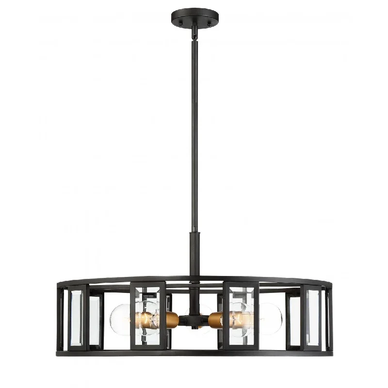 Dimmable Industrial Lighting for Ambiance ControlPayne 26 in. 5 Lights Pendant Light Bronze Finish Dimmable Industrial Lighting for Ambiance ControlPayne 26 in. 5 Lights Pendant Light Bronze Finish