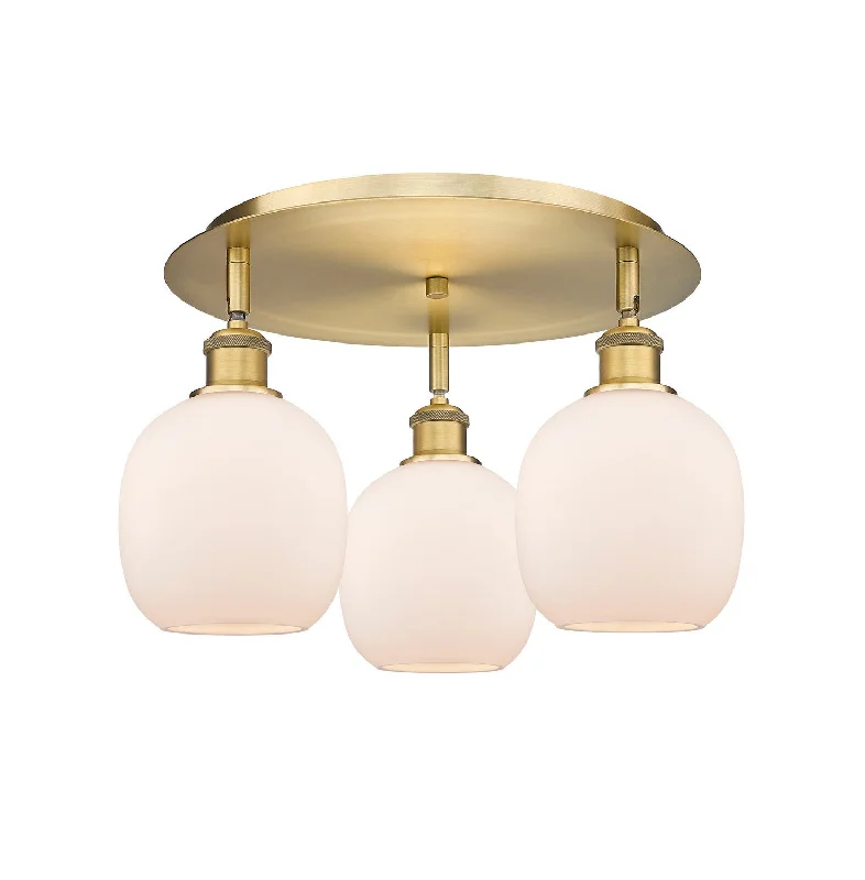 Industrial Emergency Lighting for Safety in FactoriesDowntown Urban Three Light Flush Mount Industrial Emergency Lighting for Safety in FactoriesDowntown Urban Three Light Flush Mount